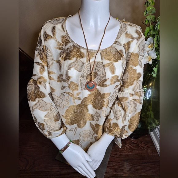Ladies Floral Puff Sleeves Blouse 👚 - Picture 11 of 11
